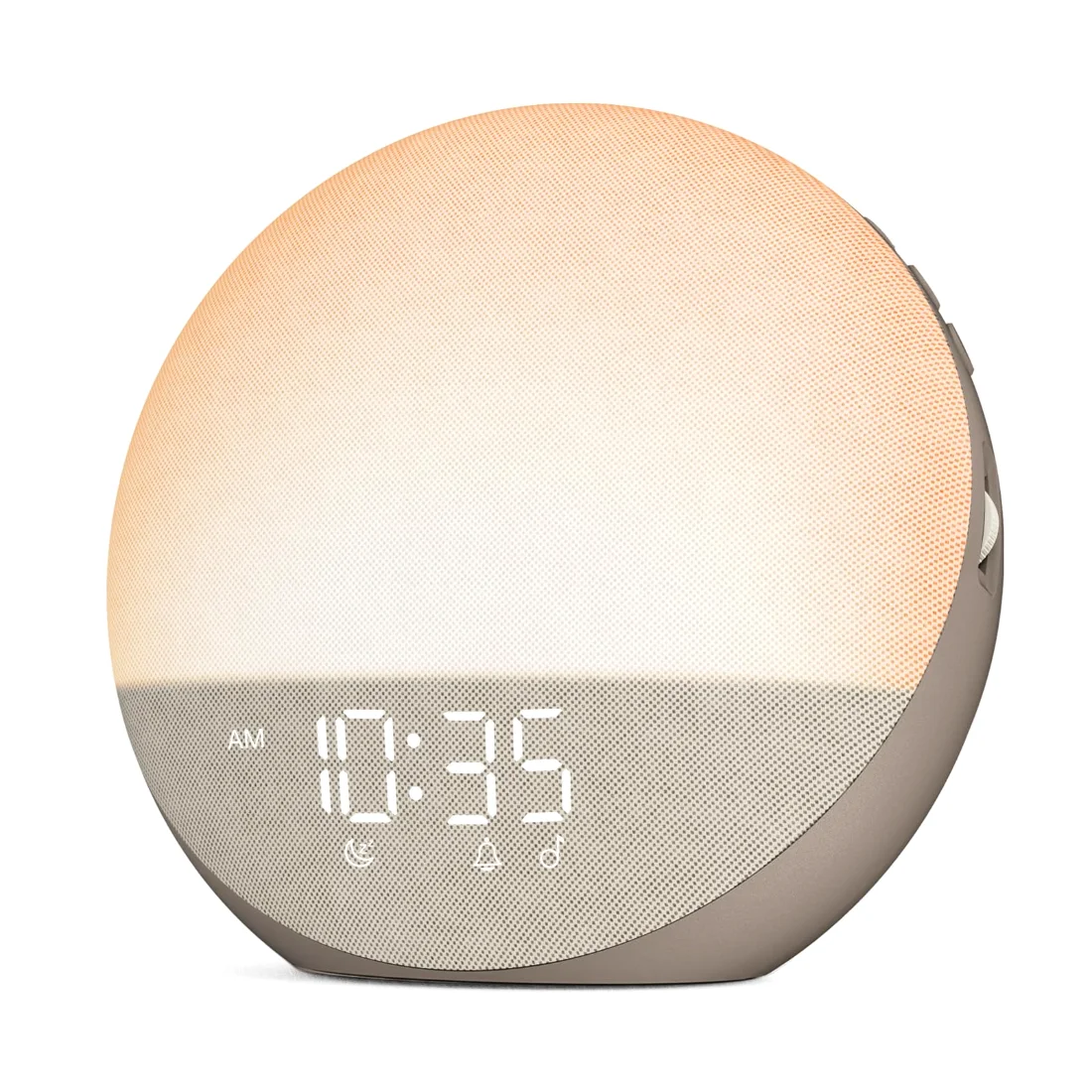 Odokee H03 Sunrise Wake-Up Light, Cocoa on a nightstand