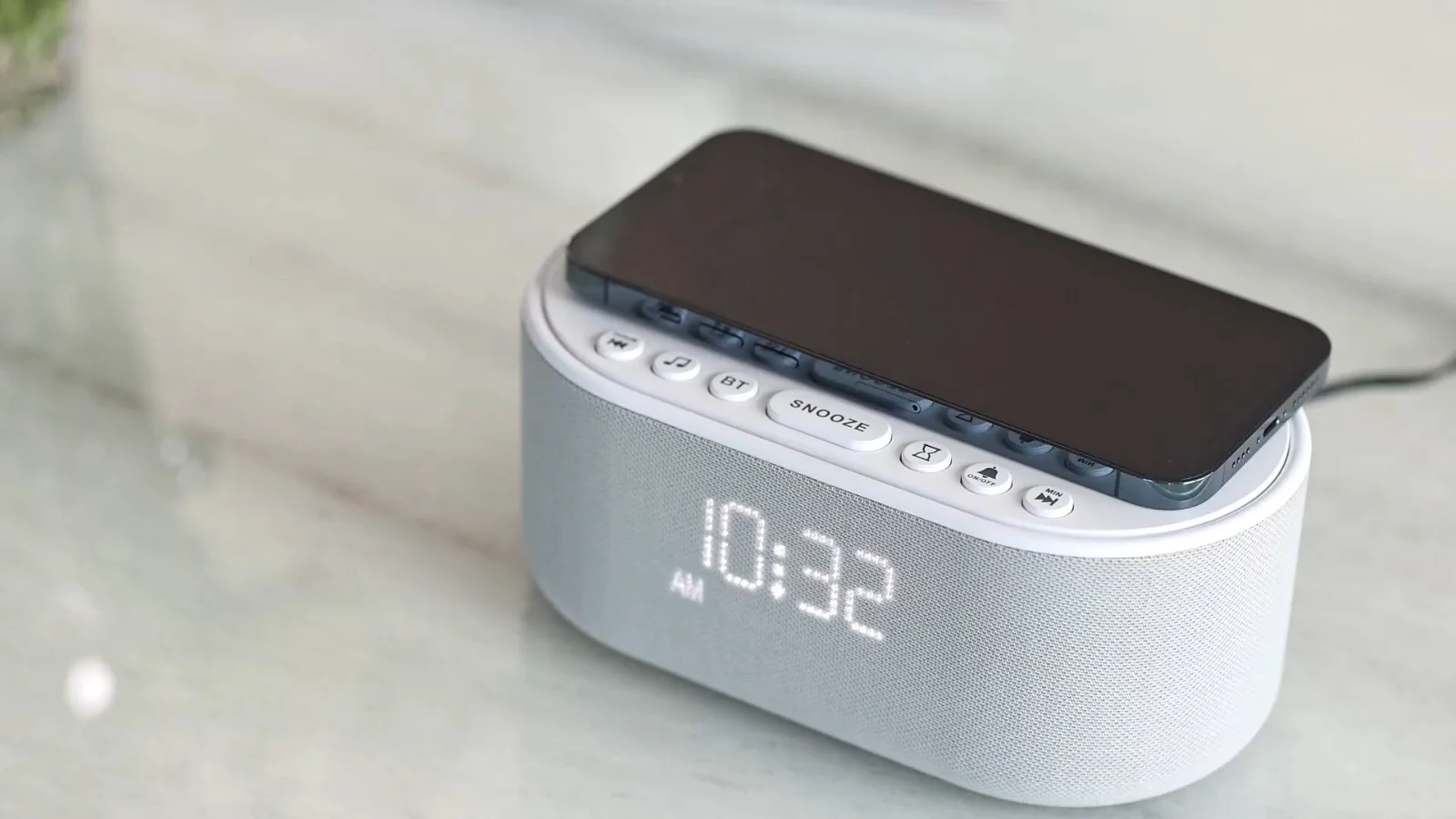UE268S: sound machine, speaker, charger and clock in one footprint.