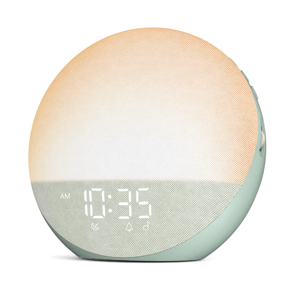 Odokee H03 Sunrise Wake-Up Light, Sage Green on a nightstand